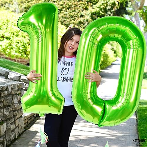 Giant Light Green 0 Balloons - 40 Inch Pair