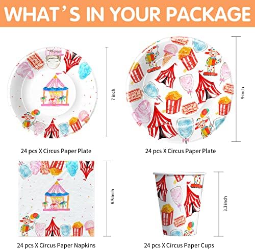 Circus Theme Party Decorations Set for 24 Guests