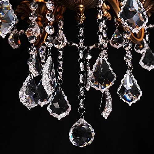 Crystal Chandeliers 6 Light Dimmable Ceiling Light