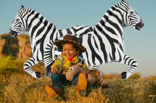 Huge Zebra Foil Balloons 2Pcs for Birthday Parties