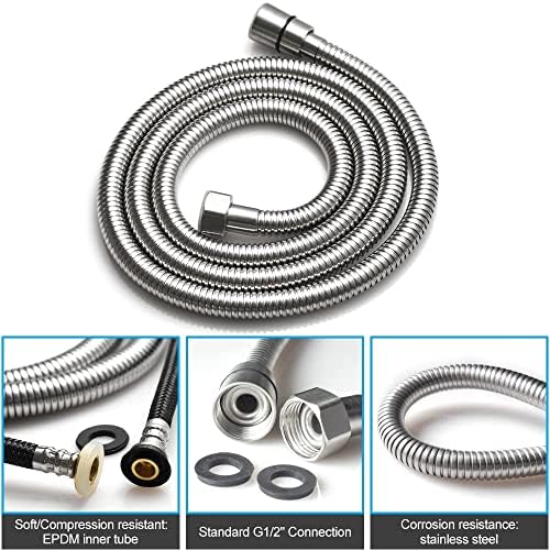 Brushed Nickel Dual Mode Handheld Shower Head Set
