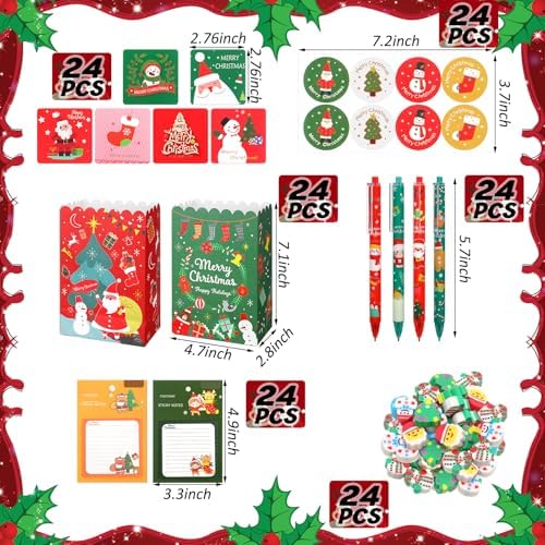 Yeaqee 144 Pcs Christmas Party Favor Pack
