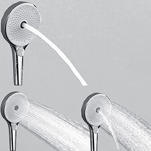 UWEREBFM High Pressure ABS Handheld Showerhead with Holder Black
