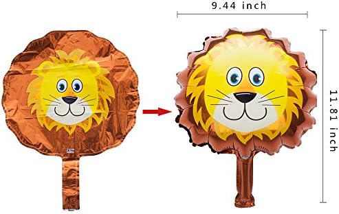 SUN-E Mini Animals Balloons Jungle Safari Set 12PCS