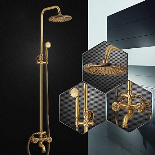 Copper Handheld Shower Head with 3 Function Water Faucet