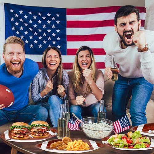 QZYL 50PCS Football Shaped Paper Plates