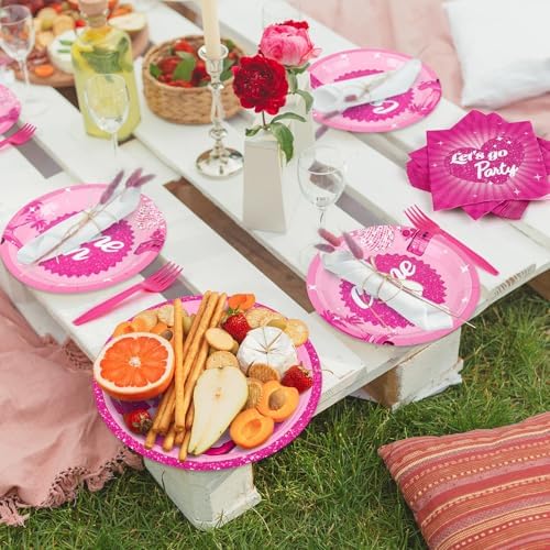 Durony 96 Piece Lets Go Party Supplies