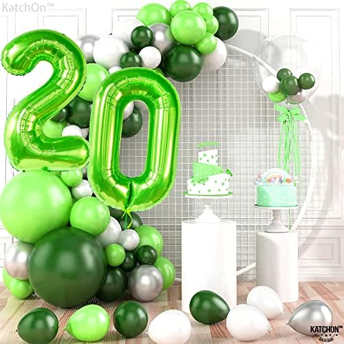 Giant Light Green 0 Balloons - 40 Inch Pair