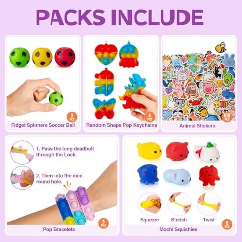 146pcs Multi-Item Party Favor Pack for Kids