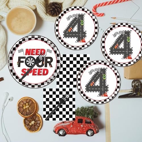 Need Four Speed Racing Car Plates and Napkins Set