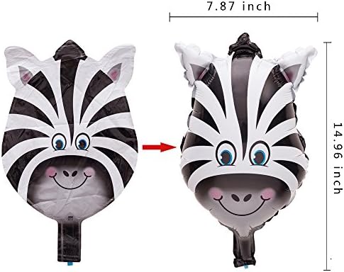 SUN-E Mini Animals Balloons Jungle Safari Set 12PCS