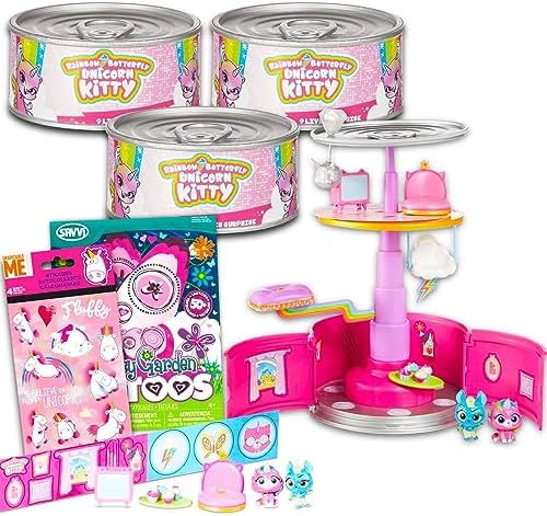 Rainbow Butterfly Unicorn Kitty 9 Lives Surprise Set 3 Pack