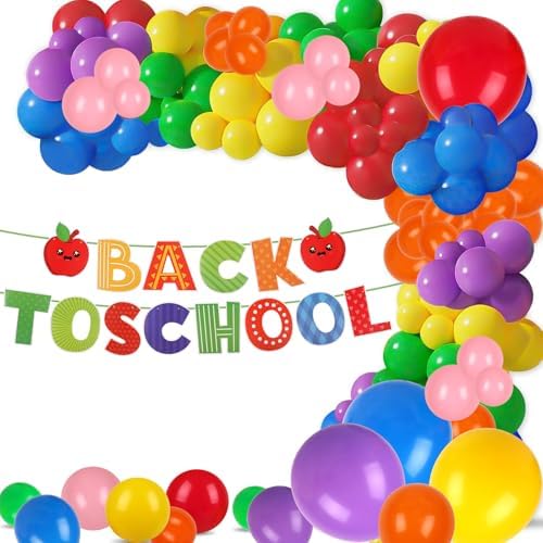 139 pcs Back to School Balloon Arch Kit with Banner