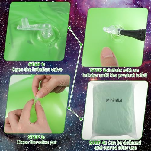 5 Halloween Inflatable Alien Cow Balloons Set