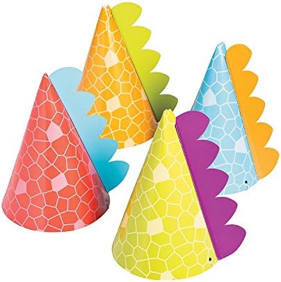 Fun Express Little Dino Party Hats 8pc Set