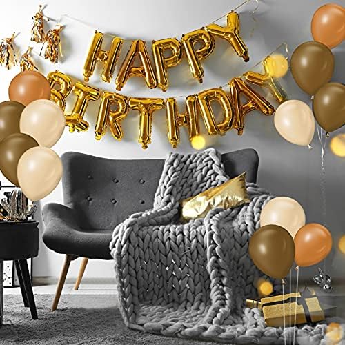 Chalyna 120 Pcs 5 Inch Brown Balloons Party Decorations