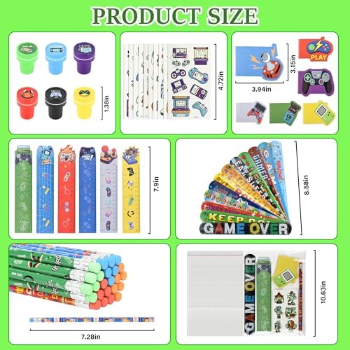 168Pcs Video Game Party Favors for Teens and Kids