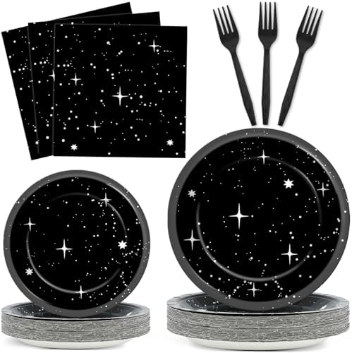 Galaxy Party Plates Napkins for 25 Guests