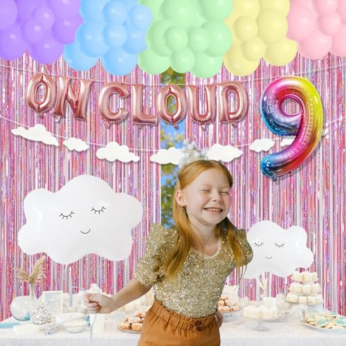 ON CLOUD 9 Birthday Decorations for Girls