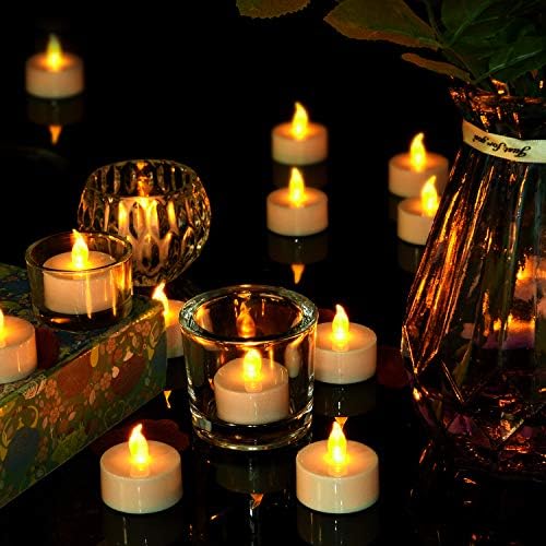 Lasts 2X Longer Flameless Tealight Candles 50 Pack