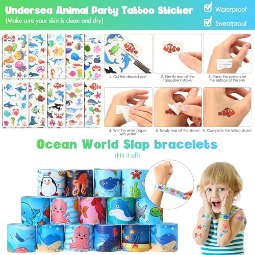 Poen 212 Pcs Under the Sea Party Favors Set