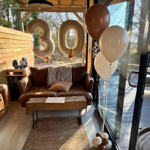 Govpy Cream 26 Balloons Set for Birthday Party Decoration