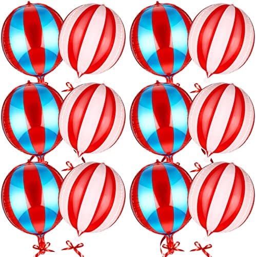 12 Pcs 22 Inch 4D Balloons Carnival Party Decorations