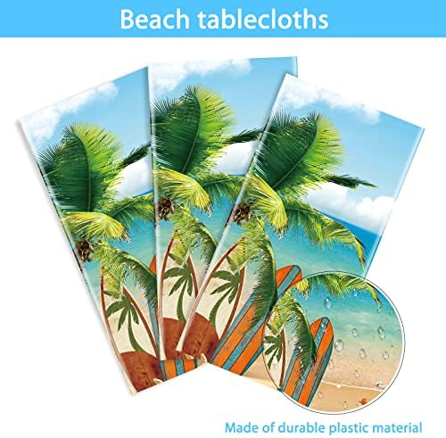 Tiamon 3 Piece Summer Beach Tablecloth Set
