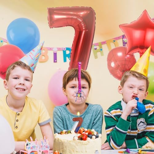 Hoiboo Cartoon Heroes Spider 7th Birthday Decorations