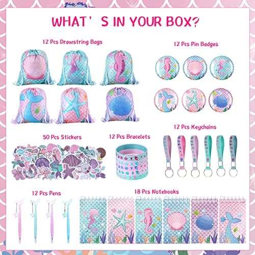 Sherr Mermaid Party Favor Pack 140 Pcs