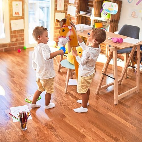 6PCS Inflatable Stick Horse Props for Parties