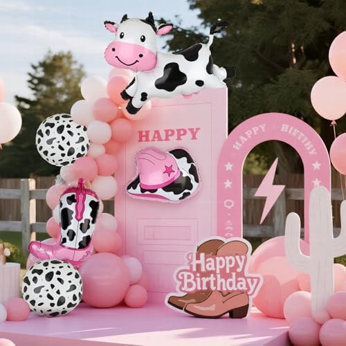 Cow Balloons Set 5 Pieces Western Party Decor