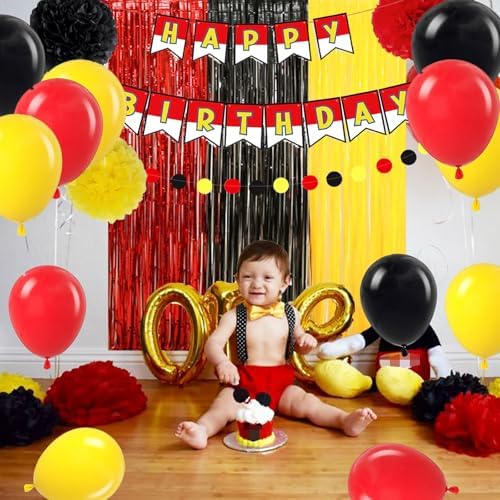 Cartoon Anime Birthday Decor Kit with Balloons and Banners