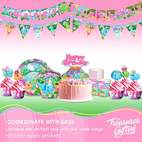 Treasures Gifted Girl Dinosaur Balloons 12 Pack
