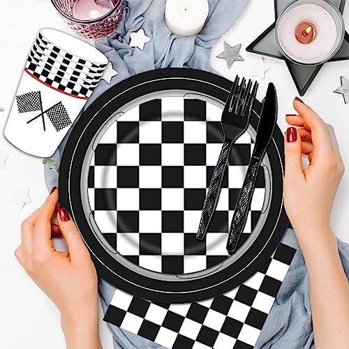 144PCS Racing Car Party Tableware Set for Boys Serve 24
