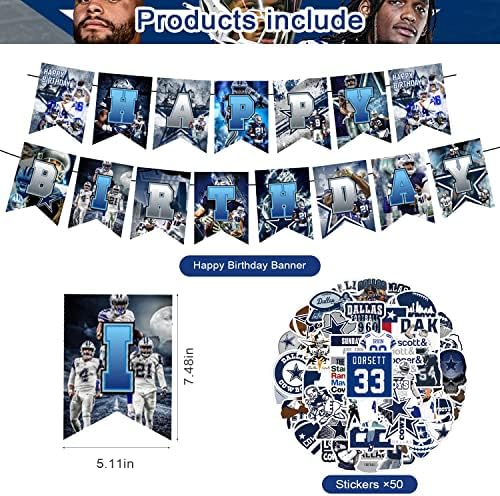 PRISIA Cowboys Party Decorations Set