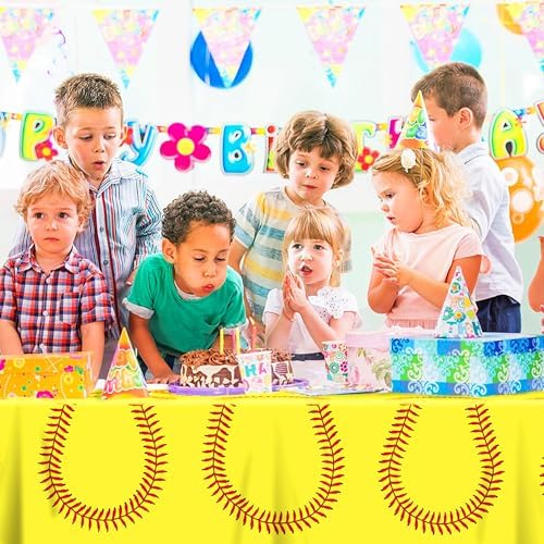 Lide Road Softball Party Tablecloths 54x87 Inches 2 Pcs