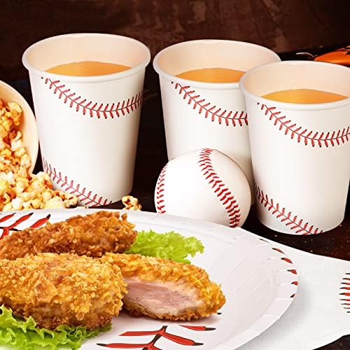 ADXCO 120 Piece Baseball Party Tableware Set