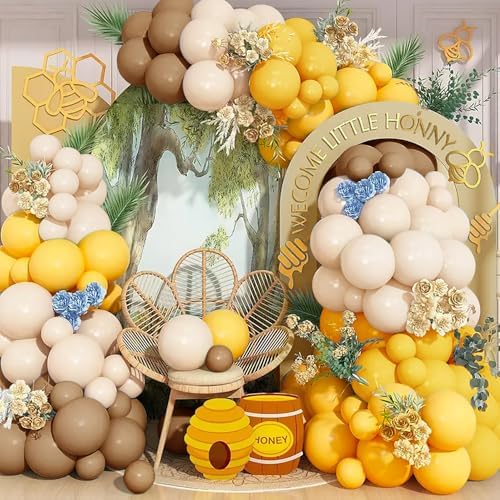 Orange Brown Nude Balloon Arch Kit - 134pcs Garland Decorations