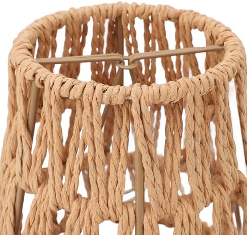 3 Pack Rattan Lamp Shades for Boho Decor