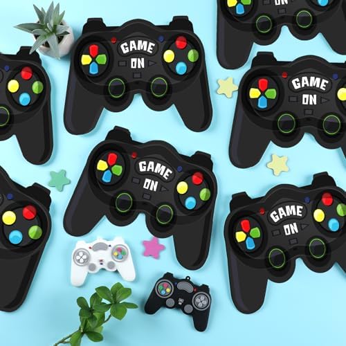50 PCS Game Themed Party Plates for Kids Birthday Party Supplies