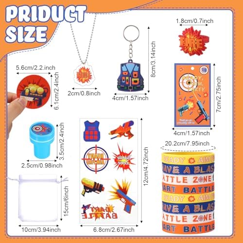 194 Pcs Dart Battle Party Favors Pack