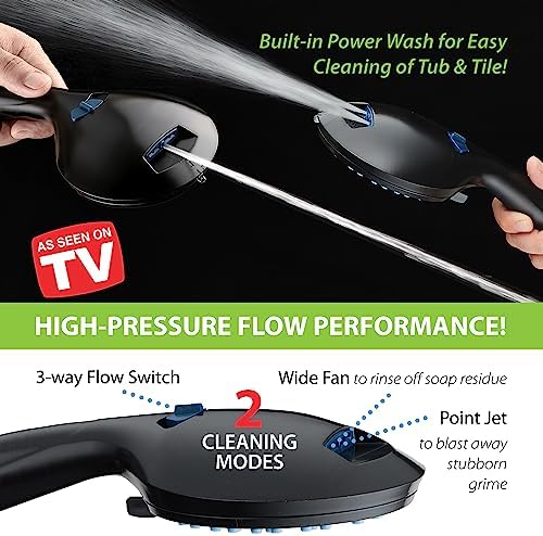 Hotel Spa AquaCare High Pressure Handheld Shower Head 50 Mode 3 Way Combo
