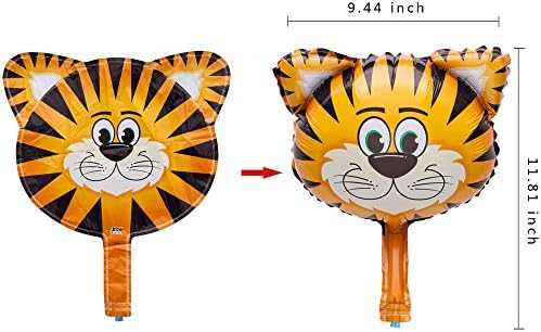 SUN-E Mini Animals Balloons Jungle Safari Set 12PCS