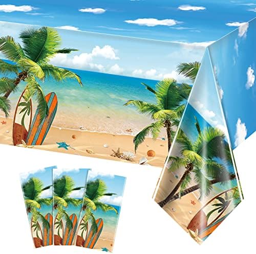Tiamon 3 Piece Summer Beach Tablecloth Set