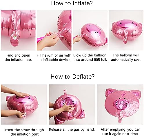10PCS Giant Animal Balloons Set for Birthday Party Decorations