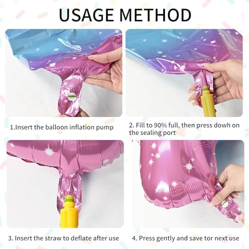Butterfly Balloon 6th Birthday Decorations Set