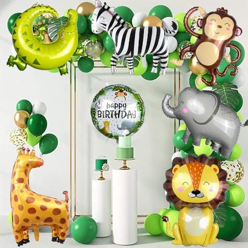Zoo Animal Foil Balloon Set for Parties