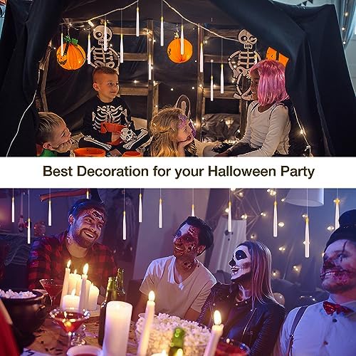 Halloween Decor Floating Candles with Wand Remote