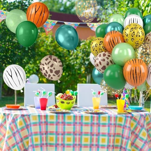 Jungle Safari Balloons 50PCS 12 Inch Decor Set